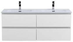 Тумба под раковину BelBagno Kraft KRAFT-1200-4C-SO-BO 120x45,5 подвесная, белый матовый