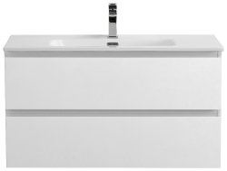 Тумба под раковину BelBagno Kraft KRAFT-900-2C-SO-BO 90x45,5 подвесная, белый матовый