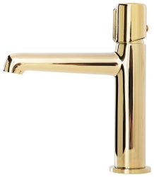 Смеситель для раковины BelBagno Uno UNO-LVM-ORO, глянцевое золото