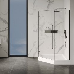 Душевой поддон Abber AD3B090 90x90 трапеция, акриловый, белый