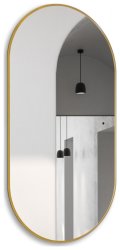 Зеркало с подсветкой Abber Kontur AG6304SCG 55x105, золото