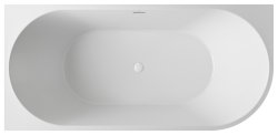 Акриловая ванна Abber AB9502-1.8 L 180x80 пристенная, белая