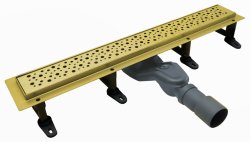 Душевой лоток Cezares SLIDER SLIDER-LD-70-BORO 70 см, золото брашированное