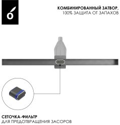 Душевой лоток Oliveeka OL-800-BGM 80 см, оружейная сталь