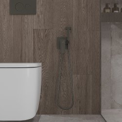 Гигиенический душ OLIVEEKA D OL-829003-BGM со смесителем, матовый оружейный металл