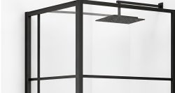Душевой уголок Riho Grid GB201 G004015121 100x100, профиль черный