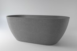 Ванна HOLBI Venus 2.01.001.44.4 168x80 из искусственного камня, бетон