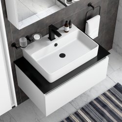 Смеситель для раковины VitrA Minimax Square A4372036EXP, черный матовый
