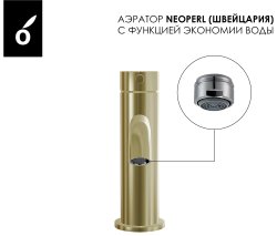 Смеситель для раковины OLIVEEKA Y OL-88139017-BG, золотой матовый