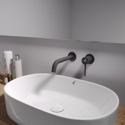Смеситель для раковины OLIVEEKA Y OL-88869017-MB встраиваемый, черный матовый