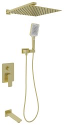 Душевая система OLIVEEKA D OL-88939003-BG встраиваемая, золотой матовый