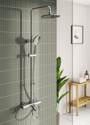 Душевая система VitrA AquaHeat A47208EXP, хром