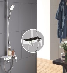 Душевая система TESKA NIAGARA NG3501C, хром / белое стекло