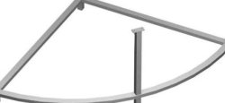 Каркас для ванны Jacob Delafon Bain-douche SF221RU-NF 145x145