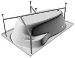 Каркас для ванны Relisan Zoya Гл000003442 140x90 стальной