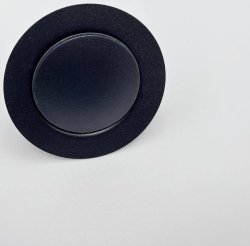 Слив-перелив для ванны Vega V55К Гл000025298 80 см полуавтоматический черный матовый