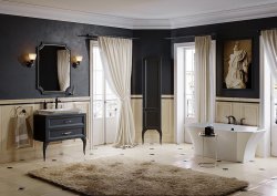Зеркало Aqwella Ладонна LAD0207BLK 72x95, черный