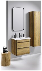 Зеркало Aqwella РМ RM0205BLK 50x90, черный