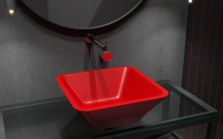 Раковина HOLBI SATURN 42x42, окраска по RAL на всю толщину
