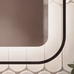 Зеркало с подсветкой Jorno Тоскана LED-00003253 68x91, черный