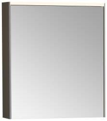 Зеркальный шкаф с подсветкой VitrA Core 66910 62x69, брашированный хром