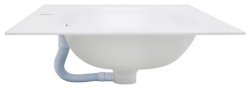 Раковина Oliveeka M115W80 80x46, белая матовая