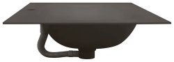 Раковина Oliveeka M115B70 70x46, темно-коричневая