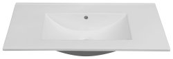 Раковина Oliveeka NVS90 90x46 без отверстия под смеситель, белая