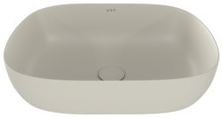 Накладная раковина VitrA Outline Recycled 63x42, бежевая матовая