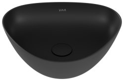 Накладная раковина VitrA Plural 47x40, черная матовая