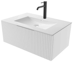 Тумба под раковину ZOV Кито Флавио K60FB 59x43 подвесная, белый PET