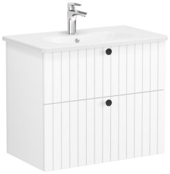 Тумба с раковиной VitrA Root Groove 69436 76x45 подвесная, матовый белый