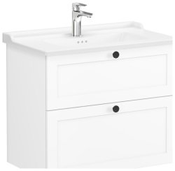 Тумба с раковиной VitrA Root Classic 68869 76x45 подвесная, матовый белый