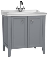 Тумба с раковиной VitrA Valarte 62154 74x50 напольная, матовый серый