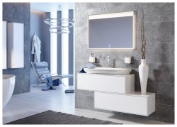 Шкаф-пенал Aqwella Генезис GEN0535W 35x120, белый