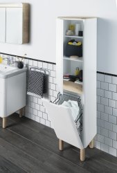 Шкаф-пенал VitrA Sento 60854 40x157, матовый белый