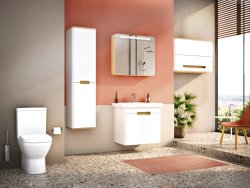 Шкаф-пенал VitrA Sento 60842 40x157, матовый белый