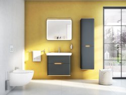 Шкаф-пенал VitrA Sento 60856 40x157, матовый антрацит