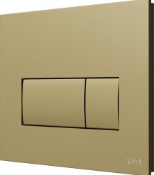 Кнопка смыва для инсталляции VitrA Root Square 740-2324, глянцевое золото