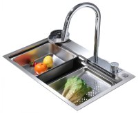 Кухонная мойка ABBER Wasser kreis AF2194 68x46 стальная, хром