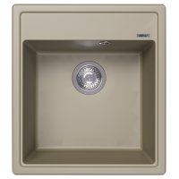 Кухонная мойка ABBER Quarz AQ2901S 46x51 из кварцевого композита, песочный
