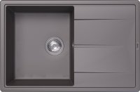 Кухонная мойка ABBER Quarz AQ2904G 78x51 из кварцевого композита, серый