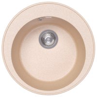 Кухонная мойка Dr. Gans Пион 25.130.B0480.403 48x48 из искусственного камня, латте