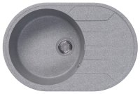 Кухонная мойка Dr. Gans Лиана 29.020.C0760.408 76x50 из искусственного камня, серый