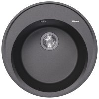 Кухонная мойка Florentina Лацио 17.010.B0510.102 51x51 из кварцевого композита, черный