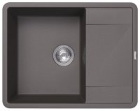 Кухонная мойка Florentina Пьемонт 17.030.C0650.307 65x51 из кварцевого композита, серый шёлк