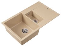 Кухонная мойка Florentina Тоскана 17.055.D0860.104 86x51 из кварцевого композита, бежевый