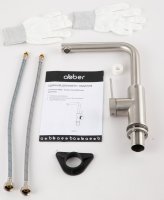 Смеситель для кухни ABBER Emotion 316 AF8814BST, сталь брашированная