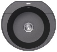 Кухонная мойка Florentina Эльба 20.145.C0555.102 56x51 из кварцевого композита, черный