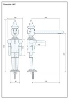 Смеситель для кухни Emmevi Pinocchio 1887/LC, другие цвета